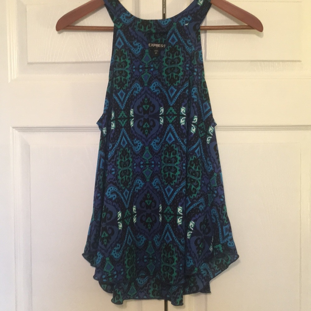 Express flowey tribal tank top